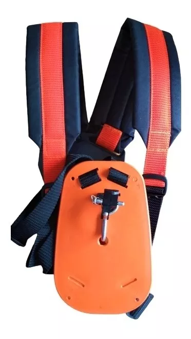 Arnés Para Guadañadora Trabajo Pesado Mosqueton Adicional Naranja - Imagen 2