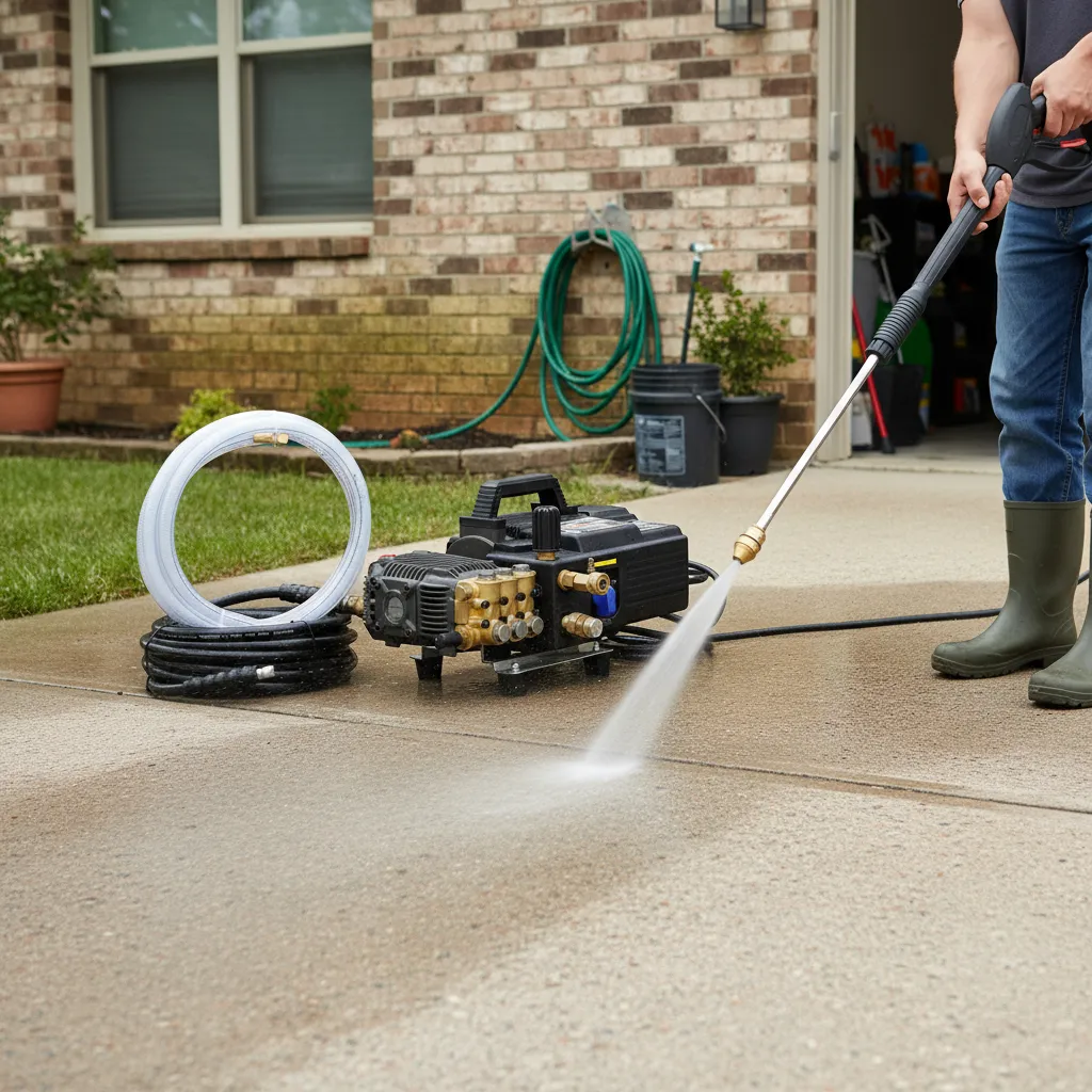 Hidrolavadora Eléctrica Ecomax 1500 PSI 2HP – Pistón Acero Endurecido Industrial Taller Agrícola 220V - Imagen 4