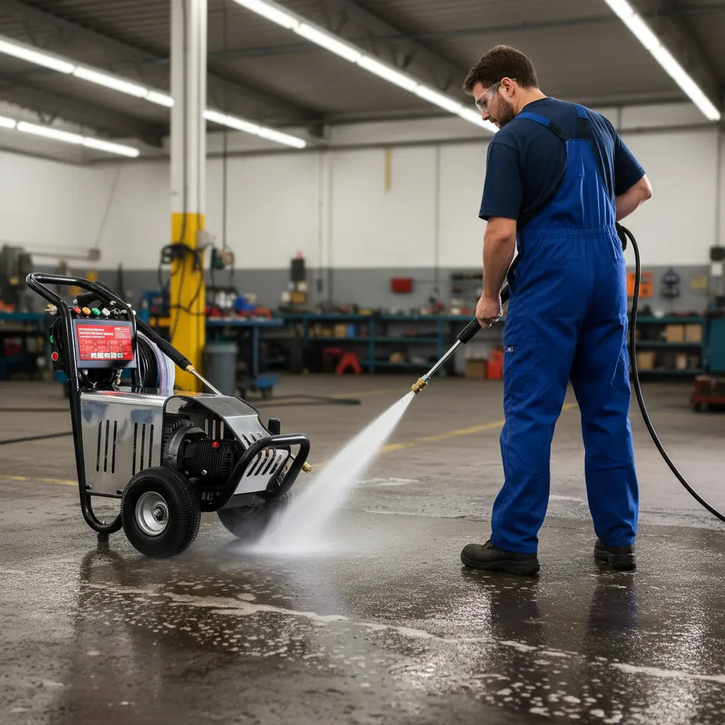 Hidrolavadora Eléctrica Ecomax 2200 PSI 4HP – Pistón Acero endurecido, Industrial Agrícola 220V 3WZ-1522 - Imagen 7