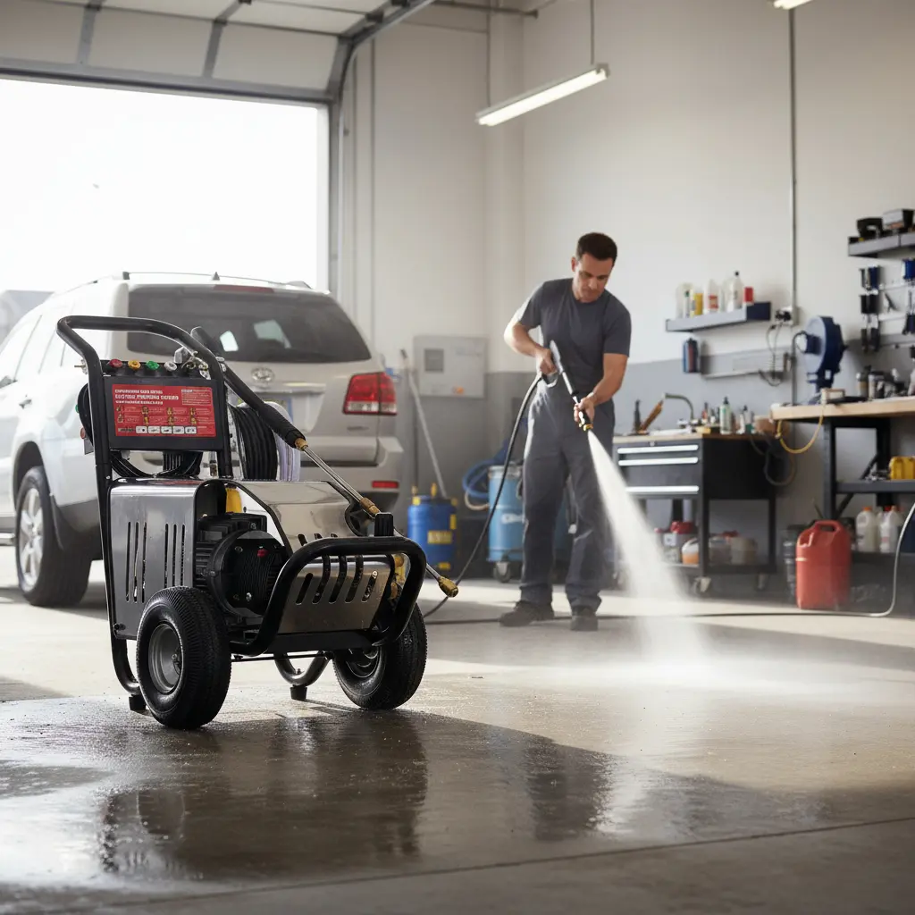 Hidrolavadora Eléctrica Ecomax 2200 PSI 4HP – Pistón Acero endurecido, Industrial Agrícola 220V 3WZ-1522 - Imagen 8