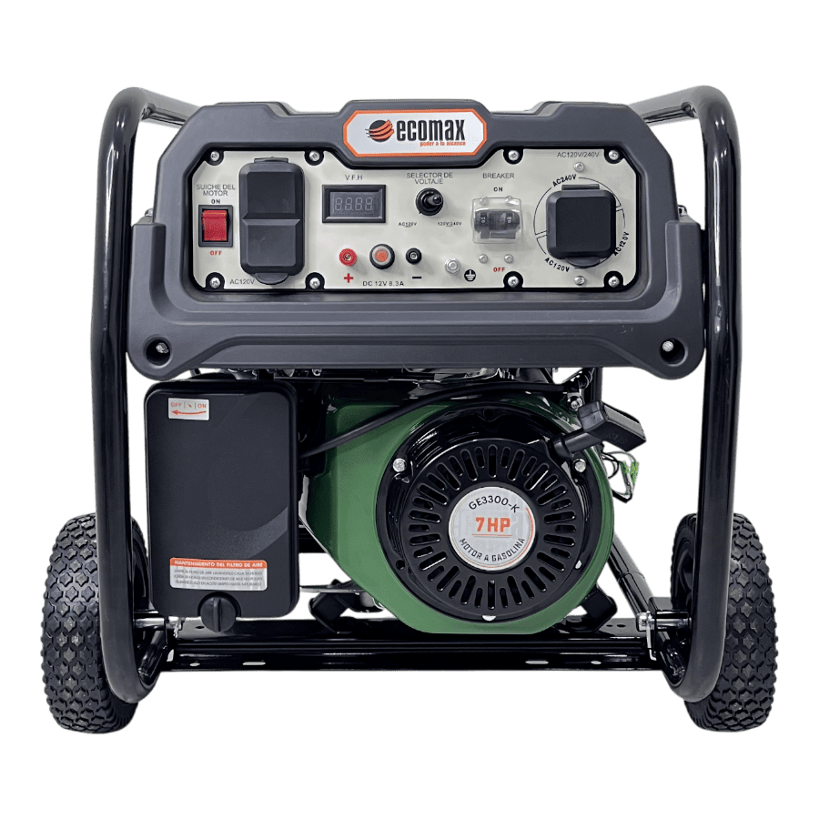 Planta Eléctrica Ecomax GE3300-K 3.2KW AVR 120/240V Hogar, Finca, Respaldo