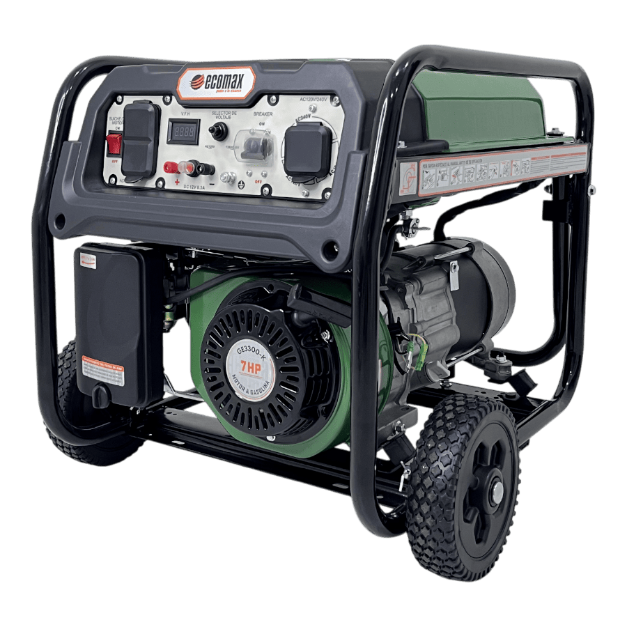 Planta Eléctrica Ecomax GE3300-K 3.2KW AVR 120/240V Hogar, Finca, Respaldo - Imagen 4