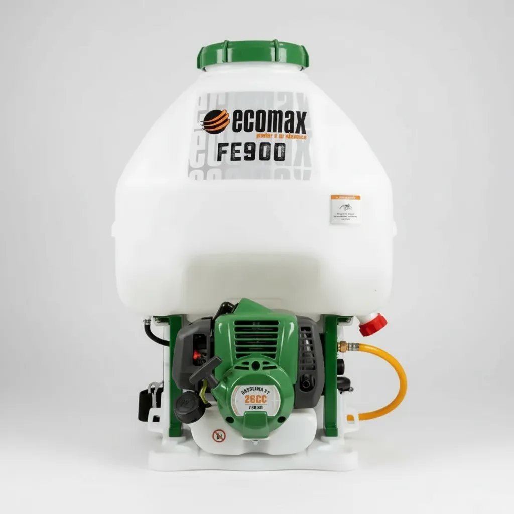 Fumigadora de Espalda Ecomax FE900 30L Motor 2T – 355 PSI Café Hortalizas Frutales Agro Colombia