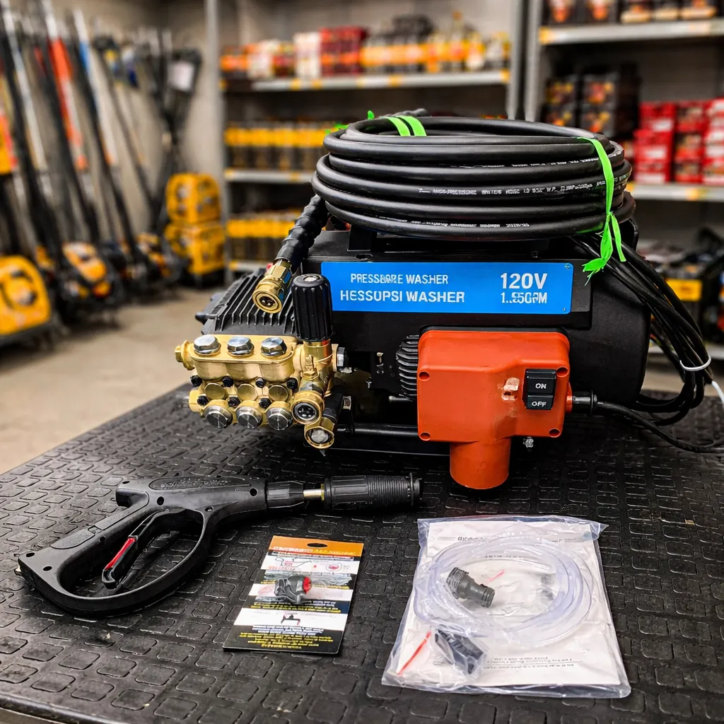 Hidrolavadora Eléctrica Industrial Danau DCC-9 1330 PSI 1.1KW – Portátil Taller Autolavado 110V - Imagen 5
