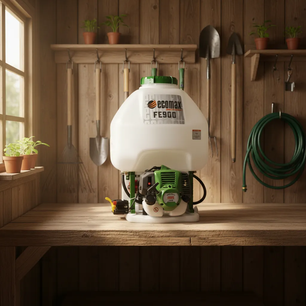 Fumigadora de Espalda Ecomax FE900 30L Motor 2T – 355 PSI Café Hortalizas Frutales Agro Colombia - Imagen 6